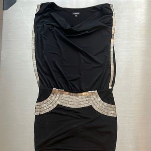 bebe black mini dress